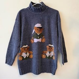 Vintage The Bay Acrylic Blend Northern Spirit Medium Bears Sweater